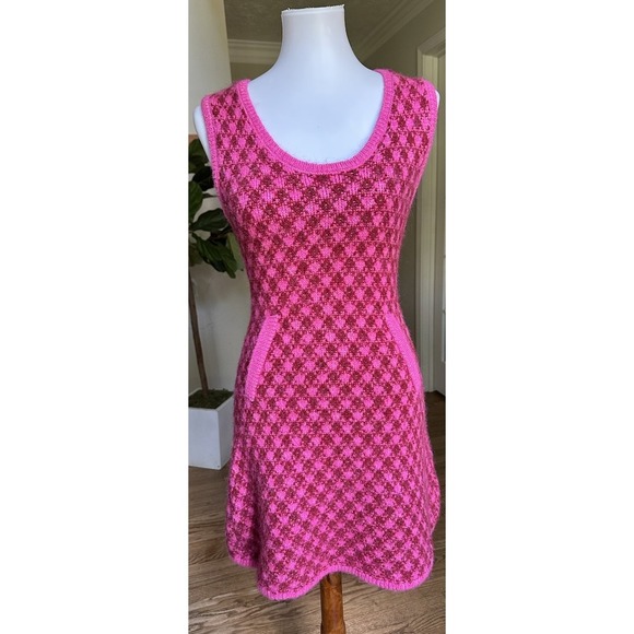 Zara Bloggers Favorite Knit Checkered Sweater Dress, Size Small - Picture 6 of 11